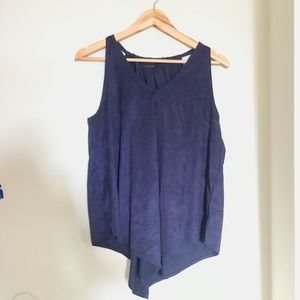 Velour navy tank